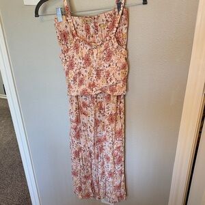 Floral Sleeveless Maxi Dress